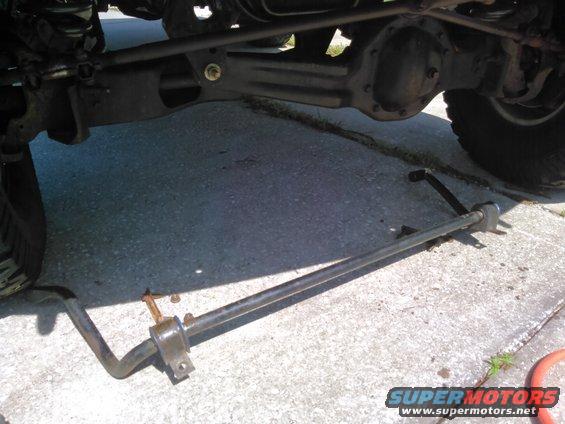 i went ahead and dropped the swaybar.