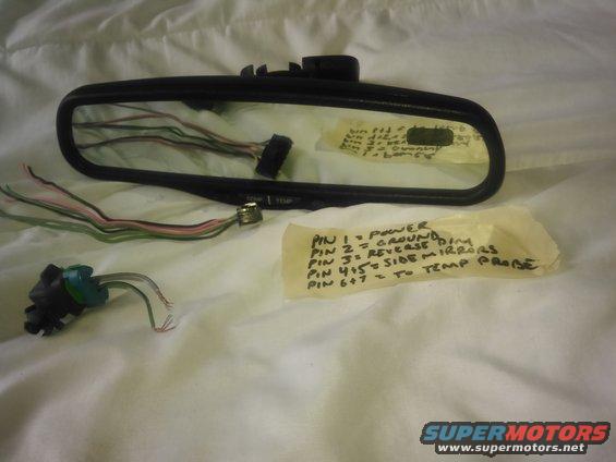 1990 Ford F-250 rear view mirror w/ compass and ... onstar rear view mirror wiring diagram 