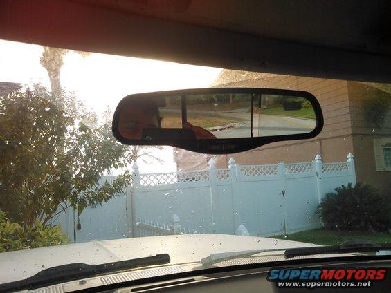 kimg0039.jpg my old mirror fell off and the new one came with the mounting tab so i just glued the new tab on. the original tab should be the same so the mirror should go right on. jsut be careful that tightening the set screw does not pull the tab off the mirror