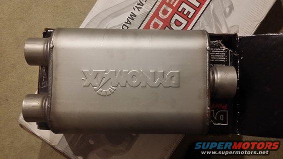 20170210_182640.jpg Muffler I will be using. Dynomax Ultra-Flo. I heard one of these on a 302 Bronco many moons ago that was dumped. Sounded heavenly. I initially bought it for the Ranger but decided to go a different route. New F250 muffler it is!