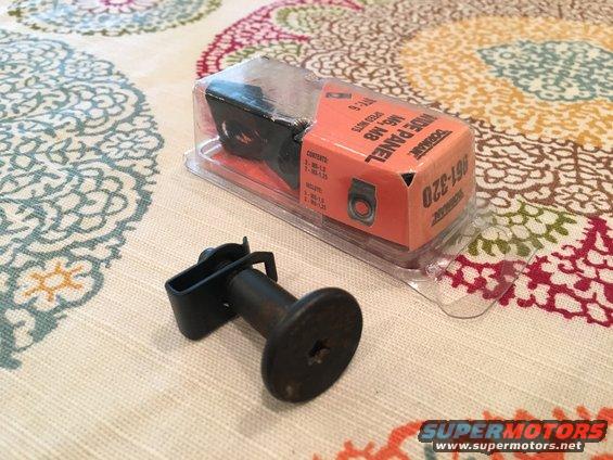 Dorman 961-320 has the speed nuts needed for the bench seat cupholder mounting bolts