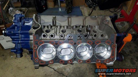 Engine being built at RHP.