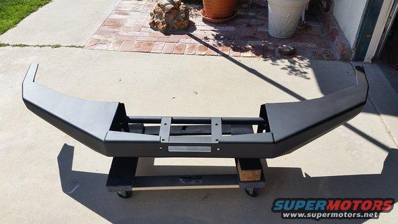 Used Flat black Rust corrosion paint for the bumper. Turned out pretty good.