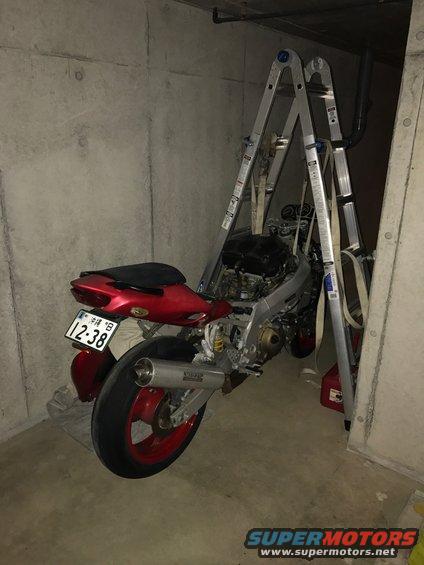 ZX9R Front End Removal Using Ladder