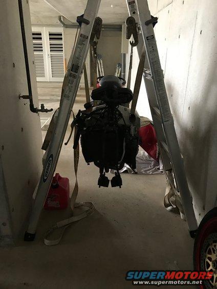 ZX9R Front End Removal Using Ladder