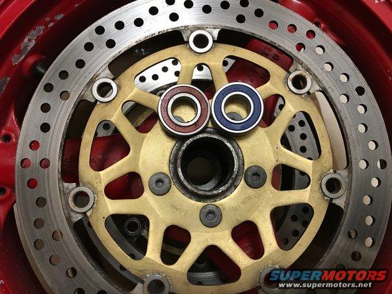 ZX9R New Bearings Old Bearings