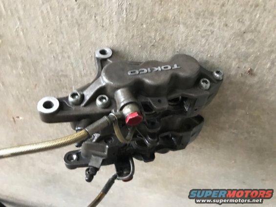 98 ZX9R new (used) calipers, dual brake line kit, and master cylinder assembly