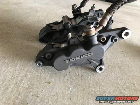 98 ZX9R old calipers, dual brake line kit, and master cylinder assembly