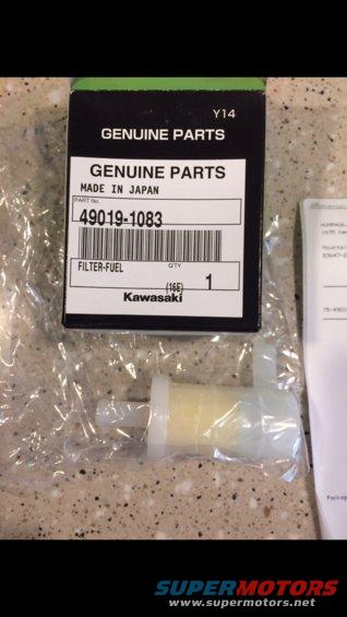 98 ZX9R Factory Kawasaki Fuel Filter 49019-1083