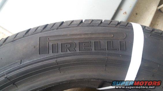 Pirelli tire detail