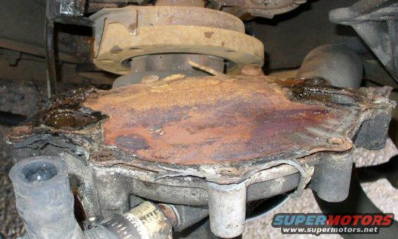 Mmm, rusty water pump.