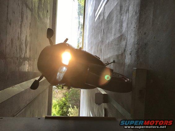 1998 ZX9R OPT7 LED High Beam Install Silverstar low beam 