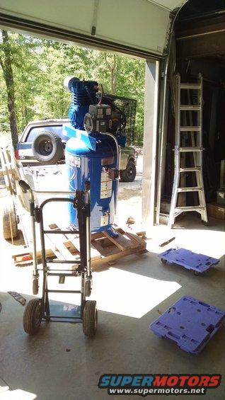 img_20170505_150635130.jpg Moving such a big compressor alone over rough ground was challenging, but it worked out.