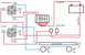1991 Ford Bronco - This diagram illustrates the electrical connections for auxiliary lighting systems, including relays and a fuse block.