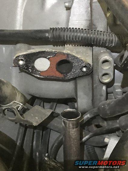 EGR valve gasket with two circular openings