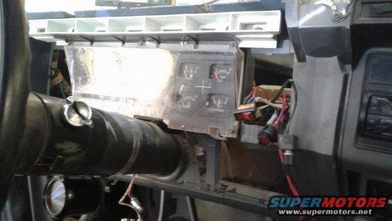 Instrument surround removed