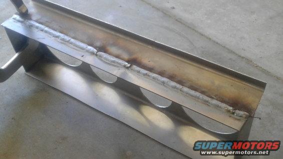 Top plate welded on