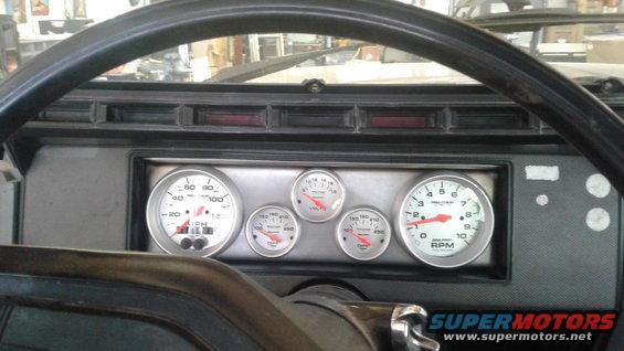 Gauges slid in