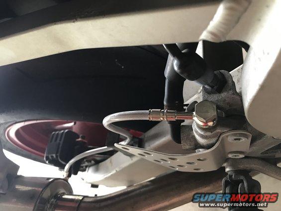 1998 ZX9R EBC rear brake pads and Galfer rear brake line