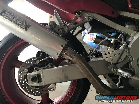1998 ZX9R EBC rear brake pads and Galfer rear brake line