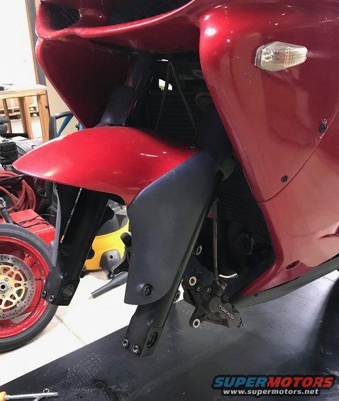 1998 ZX9R fork leg removal, wheel and brakes