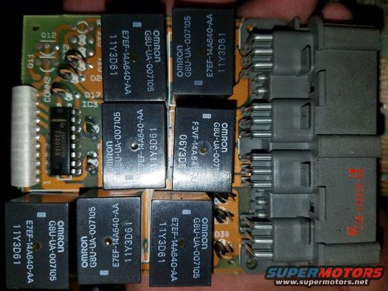 Electronic control module with multiple Omron relays and connectors