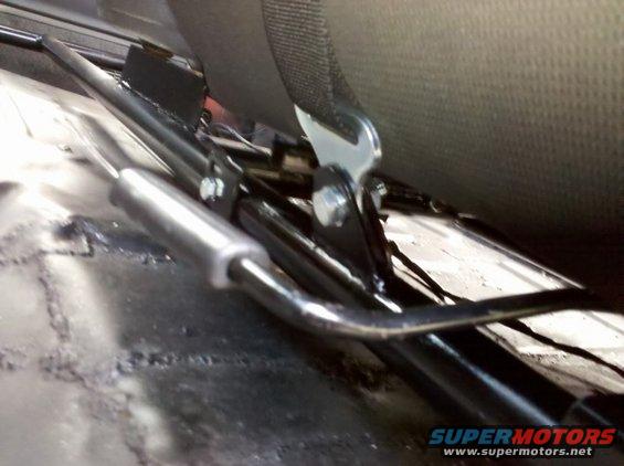 Seat slider mechanism under a seat