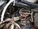 1989 Ford Bronco - Engine wiring harness detail with fuse box and red wire visible.
