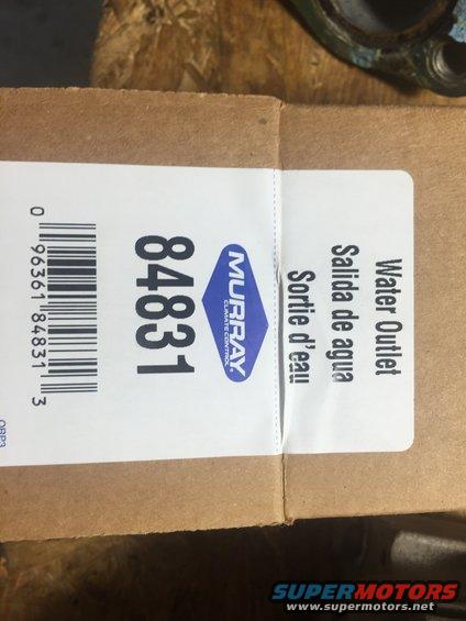 Cardboard box with label showing part number 84631 and a blue oval logo