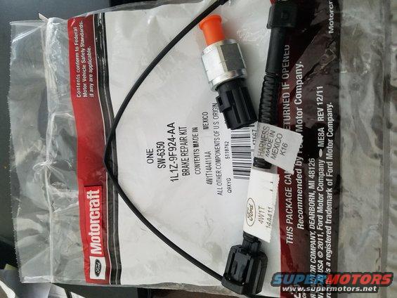Motorcraft brake repair kit with part number 1L1Z-9F924-AA and a sensor