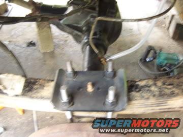 close-up of a vehicle's rear axle and suspension components