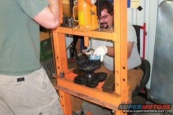 Scott playing with the press. That is the third coolest tool he has.
(It Follows by the plasma cutter and the welder of course)