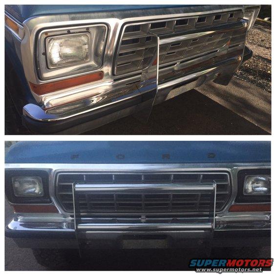 1979 Ford Bronco grille and headlight detail
