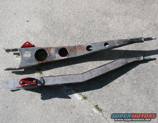 old style superlift radius arms. in the process of sand blasting and painting