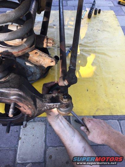 Some of the bolts on the link we ok to remove.