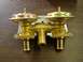 1967 Mercury Cougar - This brass heater control valve has two diaphragm actuators and multiple hose connections.