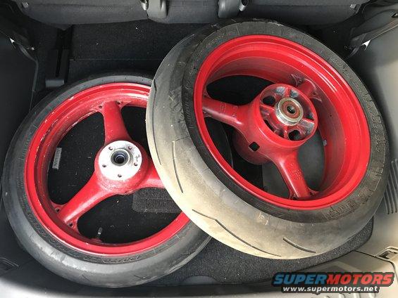 1998 ZX9R wheels before powder coat