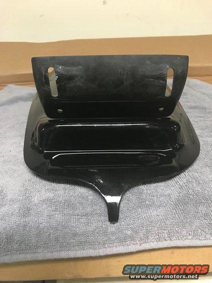 1998 ZX9R undertail painted krylon gloss black with license plate installed