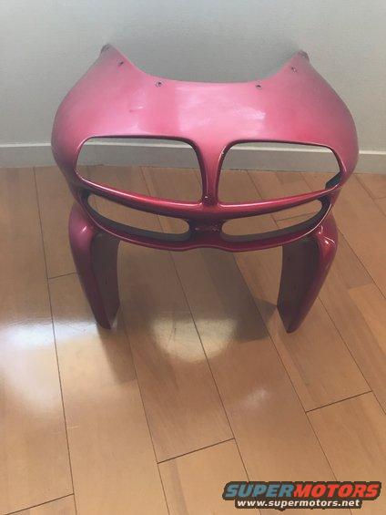 1998 ZX9R front fairing wrap with 3M dragon fire red