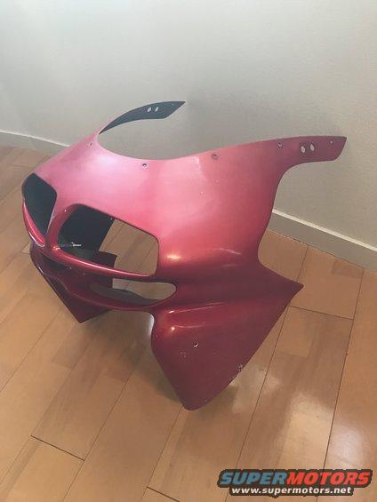 1998 ZX9R front fairing wrap with 3M dragon fire red