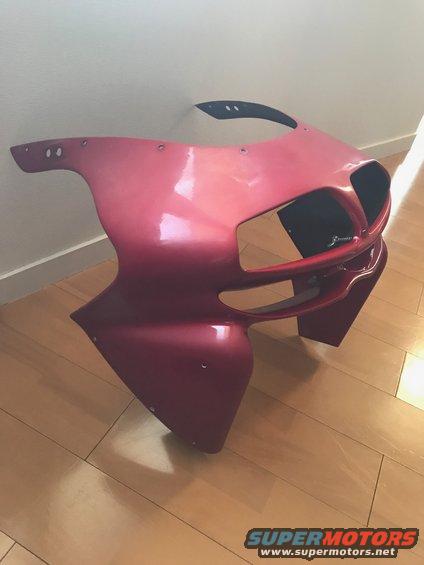 1998 ZX9R front fairing wrap with 3M dragon fire red