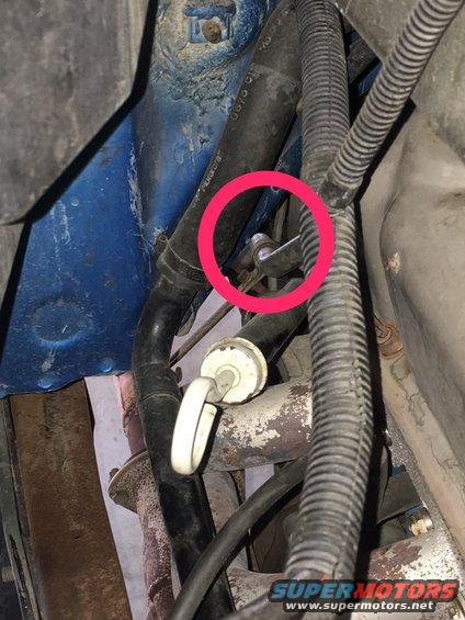 Dump pipe from secondary air system