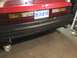 1983 Ford Mustang - Rear view of a car's bumper and taillights, a Nova Scotia license plate.