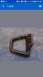 1971 Ford Mustang - This is a metal bracket with a U-shaped loop and two screw holes, likely a car part.