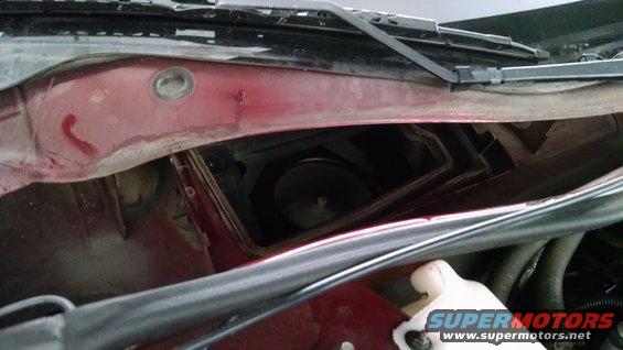 Cabin air filter location blower intake