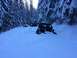 1995 Jeep YJ - Multiple Jeeps navigate a snow-covered forest road, with the lead vehicle appearing to be a 1995 Jeep YJ.