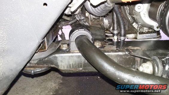Front suspension sway bar and mounting hardware