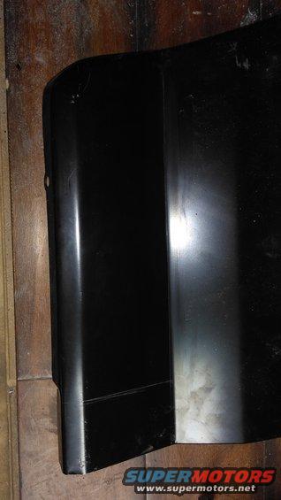 Black bumper corner with visible seam lines