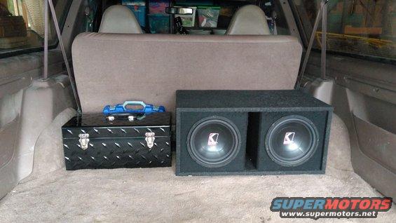 Toolbox and subs installed. 