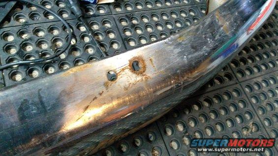 I got rid of that ugly front bumper valance. Not because it was ugly, but because it was allowing rust to form.